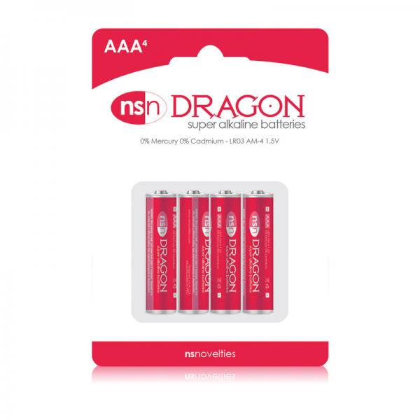 Dragon Alkaline Batteries Size AAA 4 Pack - happyshop365247