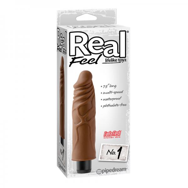 Real Feel Lifelike Toyz No. 1 Brown Vibrator - happyshop365247