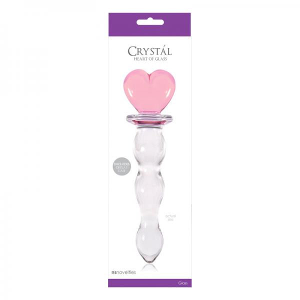 Crystal Heart Of Glass Wand and Vase - Pink - happyshop365247