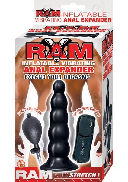 Ram Inflatable Vibrating Anal Expander Black - happyshop365247