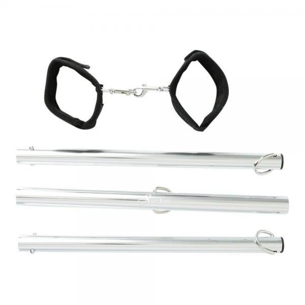 Expand Spreader Bar & Cuffs Set Aluminum Silver - happyshop365247
