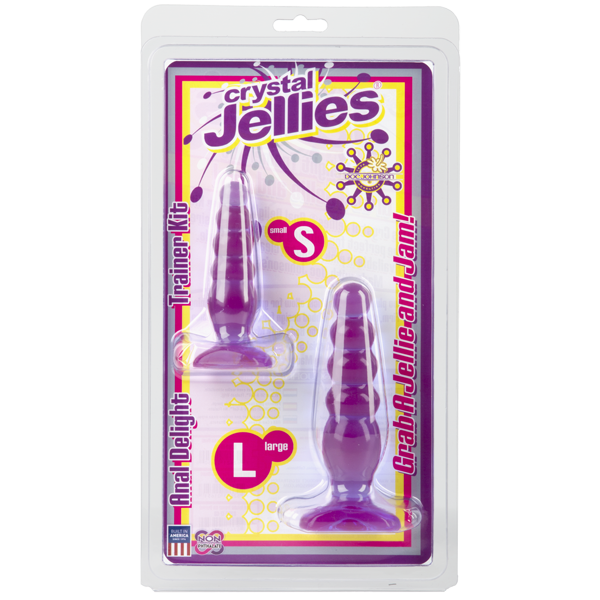 Crystal Jellies Anal Delight Trainer Kit Purple - happyshop365247