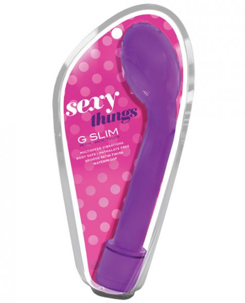 G Slim Petite Satin Touch Purple Vibrator - happyshop365247