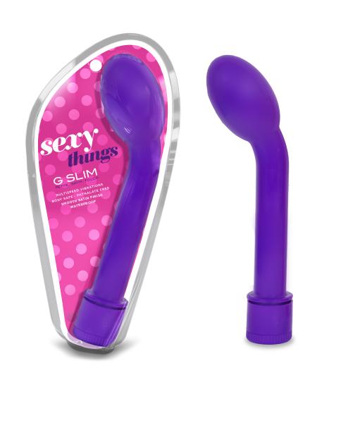 G Slim Petite Satin Touch Purple Vibrator - happyshop365247