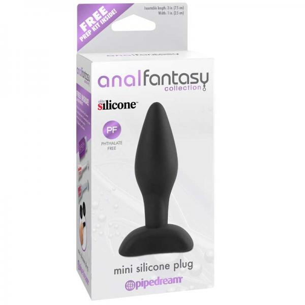 Anal Fantasy Mini Silicone Plug Black - happyshop365247