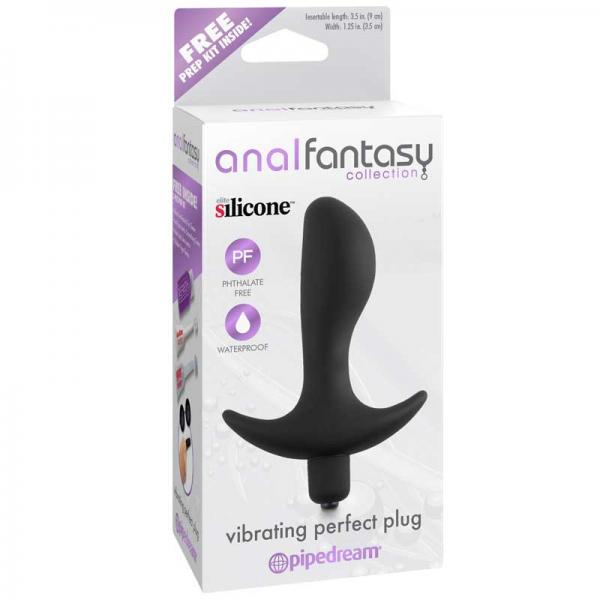 Anal Fantasy Vibrating Perfect Plug Black - happyshop365247