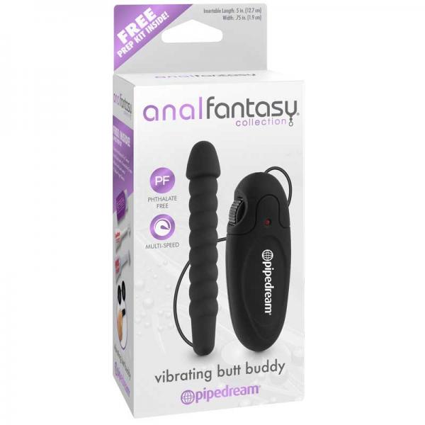Anal Fantasy Vibrating Butt Buddy Black - happyshop365247