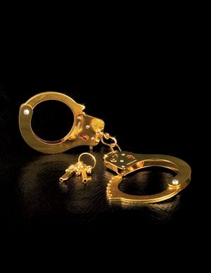 Fetish Fantasy Gold Metal Cuffs Handcuffs - happyshop365247