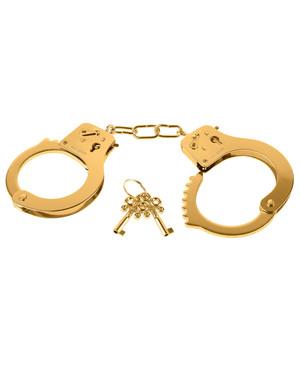 Fetish Fantasy Gold Metal Cuffs Handcuffs - happyshop365247