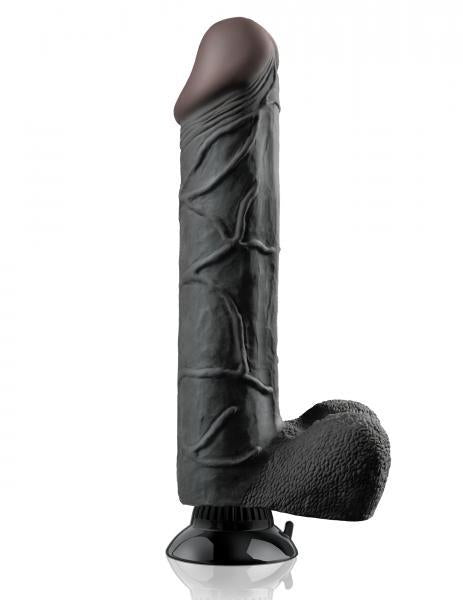 Real Feel Deluxe No.12 Black Vibrating Dildo - happyshop365247