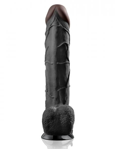 Real Feel Deluxe No.12 Black Vibrating Dildo - happyshop365247