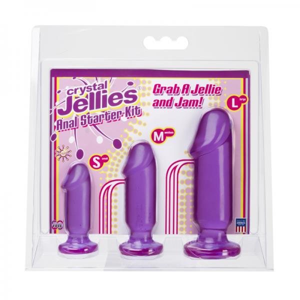Crystal Jellies Anal Starter Kit Purple - happyshop365247