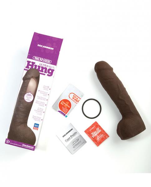 Vac-U-Lock 12in Ultraskyn Hung Dong - Brown - happyshop365247