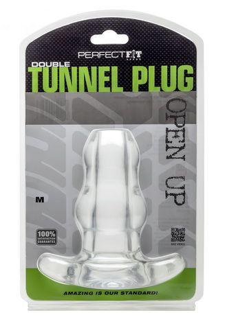 Double Tunnel Plug Medium Clear - happyshop365247