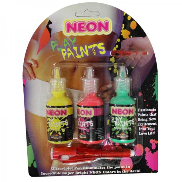 Neon Body Paints 3pk Card - happyshop365247