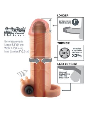 Vibrating Real Feel 1 inch Extension - happyshop365247