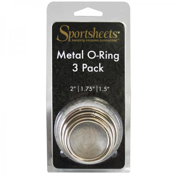 Sportsheets Metal O-Ring 3 Pack Nickel-free Rings - happyshop365247