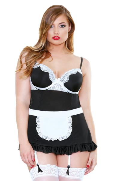 Curve Night Service Maid Bedroom Costume Panty 3X4X - happyshop365247