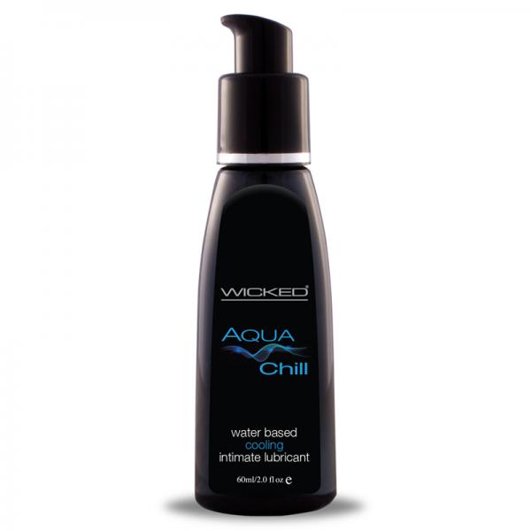 Wicked Aqua Chill Waterbased Cooling Sensatioln Lubricant 2oz. - happyshop365247