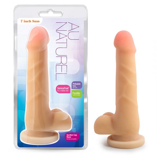 Au Natural 7 inches Sam Beige Dildo - happyshop365247