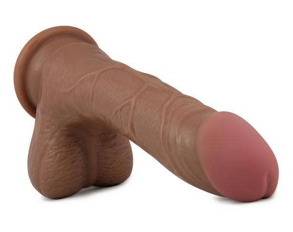 X5 Grinder Latin Realistic Dildo Brown - happyshop365247