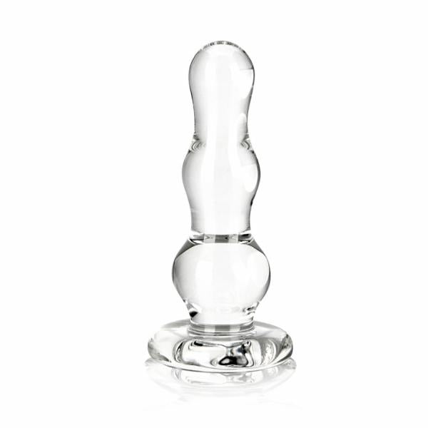 Glass Butt Plug 4 Inches Clear - happyshop365247