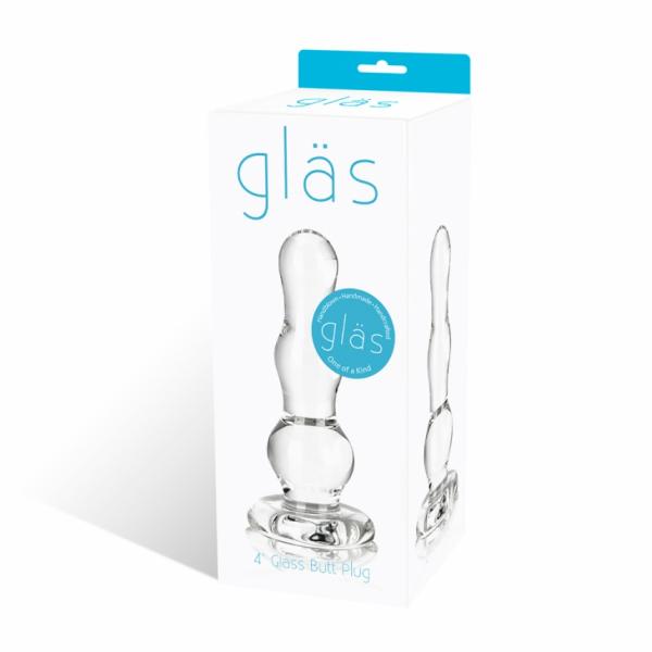 Glass Butt Plug 4 Inches Clear - happyshop365247