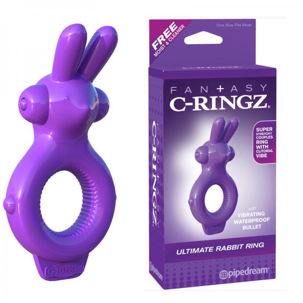 Fantasy C-Ringz Rabbit Ring Purple Vibrator - happyshop365247