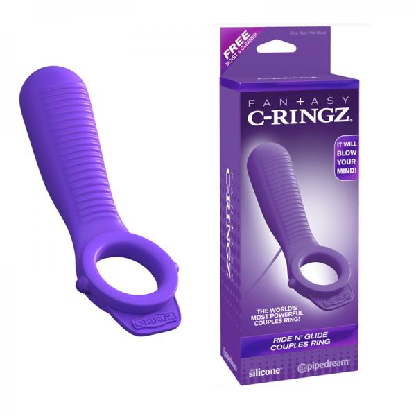 Fantasy C-Ringz Ride N Glide Couples Ring Purple - happyshop365247