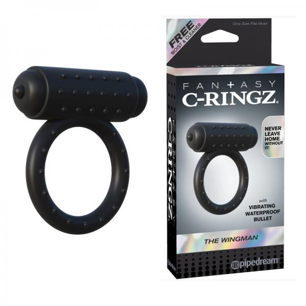Fantasy C-Ringz The Wingman Black Cock Ring - happyshop365247