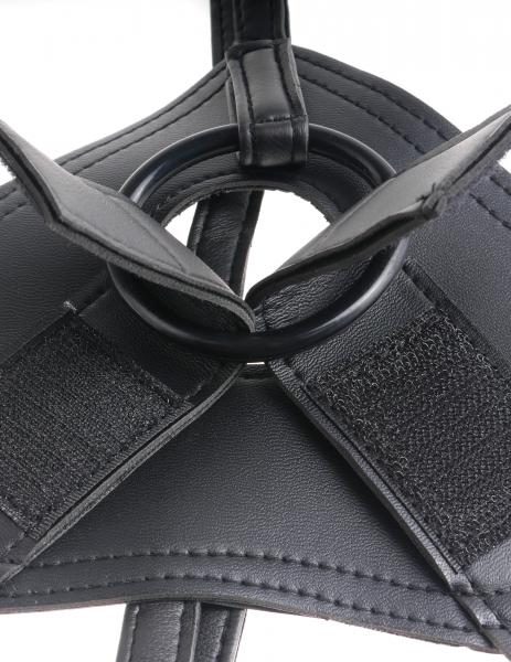King Cock Strap On Harness 8 inches Dildo Brown - happyshop365247