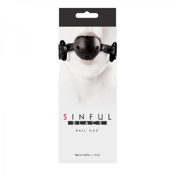 Sinful Black Ball Gag - happyshop365247
