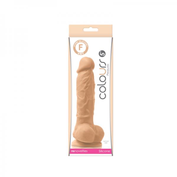 Colours Pleasures Silicone 5 inches Dildo Beige - happyshop365247
