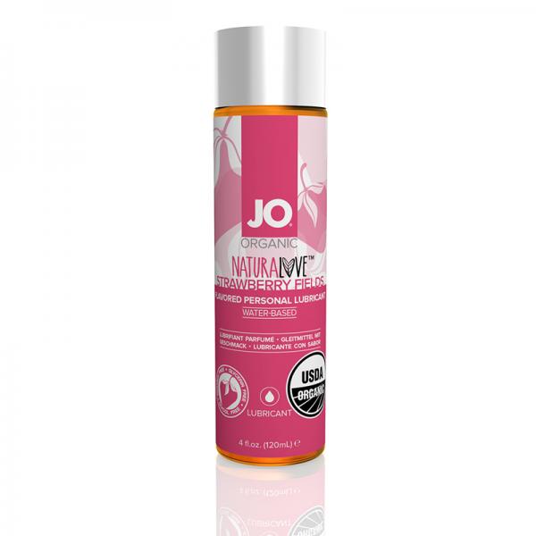 Jo Usda Organic - Strawberry - Lubricant (water-based) 4 Fl Oz / 120 Ml - happyshop365247