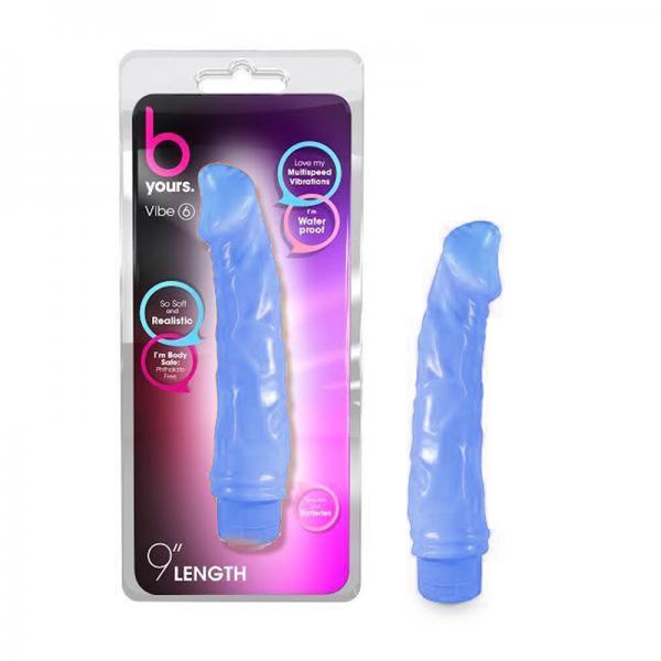 B Yours Vibe 6 Blue Realistic Vibrator - happyshop365247