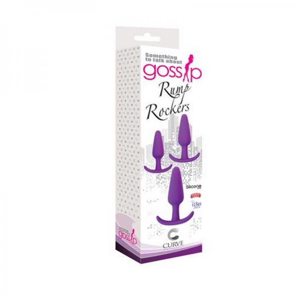 Rump Rockers 3 Piece Anal Plug Training Set Violet - happyshop365247