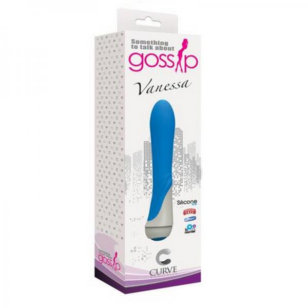 Vanessa 7 Function Silicone Vibrator Blue - happyshop365247