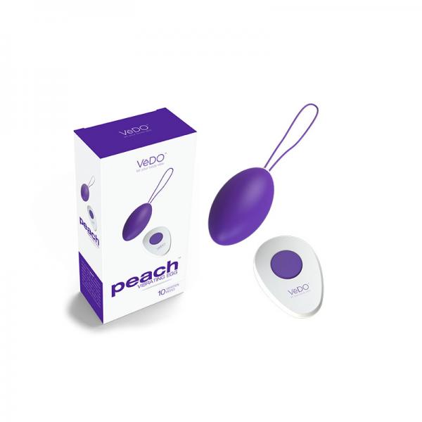 Vedo Peach Rechargeable Egg Vibe - Into You Indigo - happyshop365247