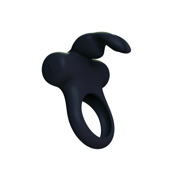 Frisky Bunny Vibrating Ring Black - happyshop365247