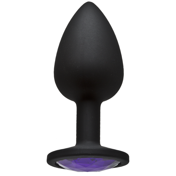 Booty Bling Small Black Plug Purple Stone - happyshop365247