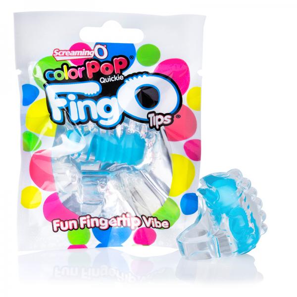 Color Pop Fingo Tip Blue Finger Vibrator - happyshop365247