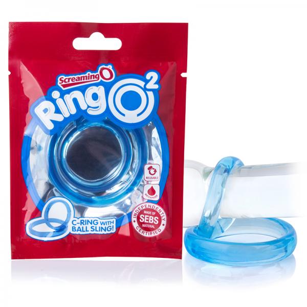 Screaming O Ringo 2 Blue C-Ring with Ball Sling - happyshop365247