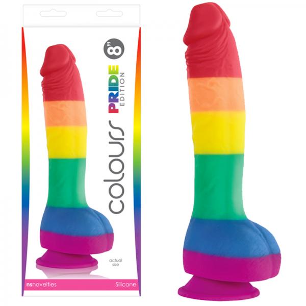 Colours Pride Edition 8 inches Dong Rainbow - happyshop365247