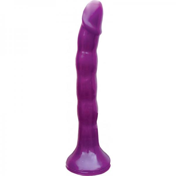 Skinny Me Strap On Dildo With Harness Purple Dildo 7 inches - happyshop365247