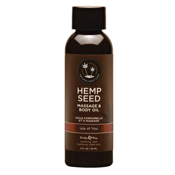 Earthly Body Hemp Massage Oil Isle Of You 8oz - happyshop365247