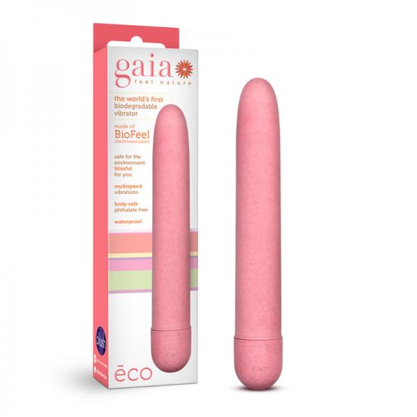 Gaia Biodegradable Vibrator Eco - Pink - happyshop365247