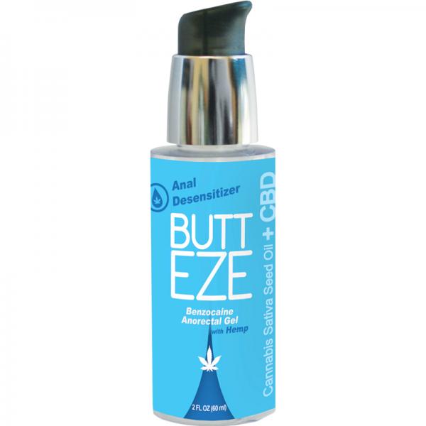 Butt Eze Anal Desensitizing Lubricant With Hemp Seed Oil 2.0 Oz Bottle - happyshop365247