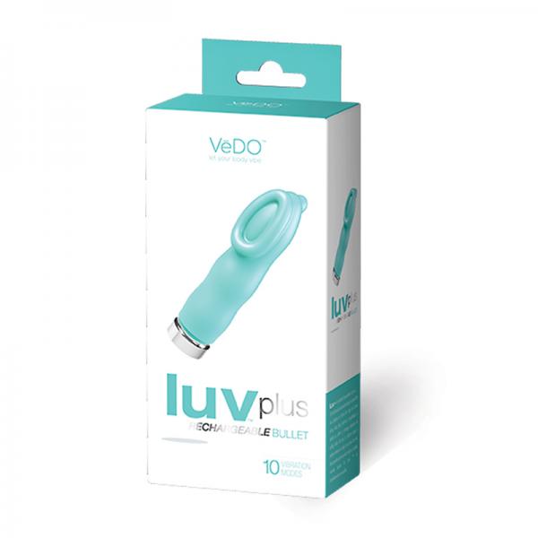 Vedo Luvplus Rechargeable Vibe - Tease Me Turquoise - happyshop365247