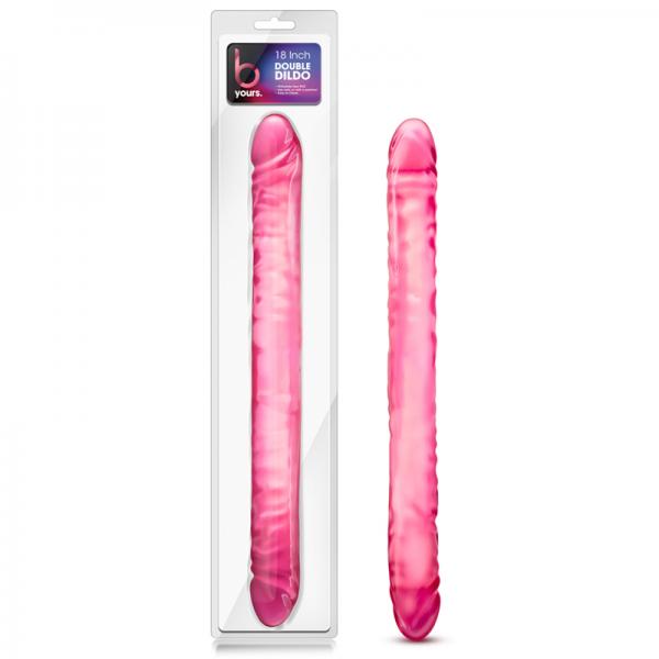 B Yours - 18in Double Dildo - Pink - happyshop365247