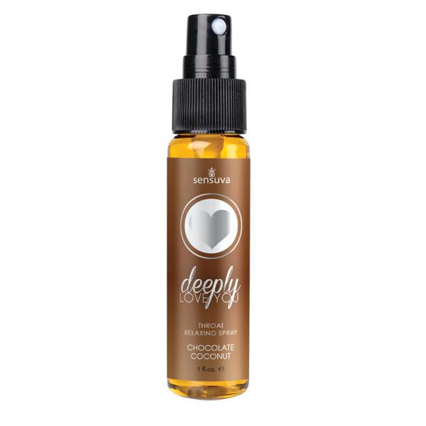 Deeply Love You Chocolate Coconut Throat Relaxing Spray 1oz Bottle - happyshop365247